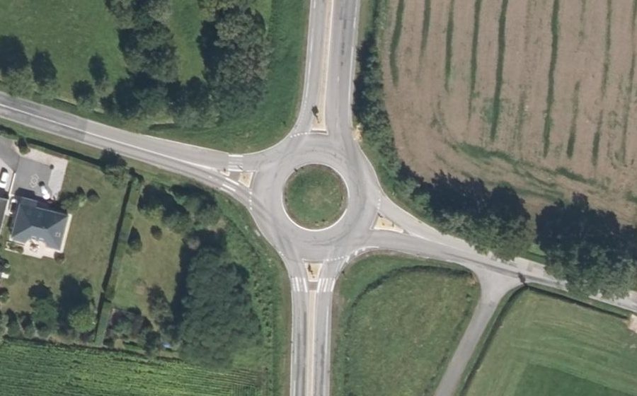 Vue aérienne du Giratoire du Rhé