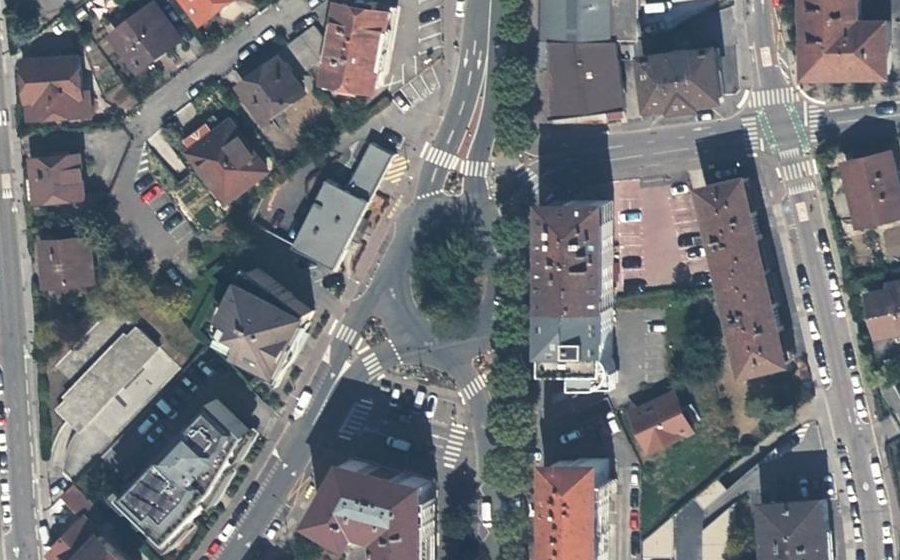 Vue aérienne du Rond-point anonyme n°732580008