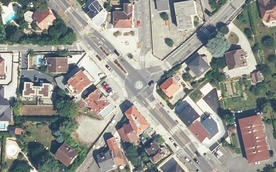 Vue aérienne du Place du Rondeau