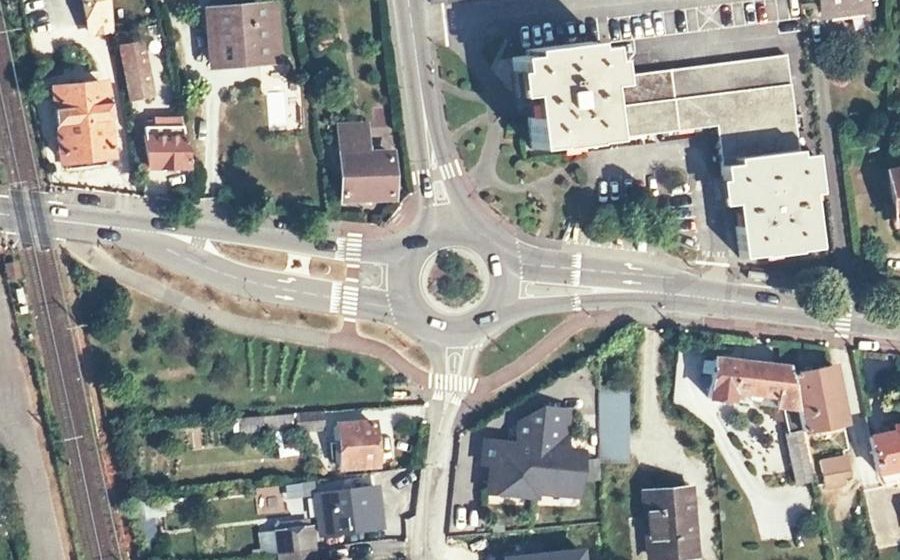 Vue aérienne du Carrefour du Neptune
