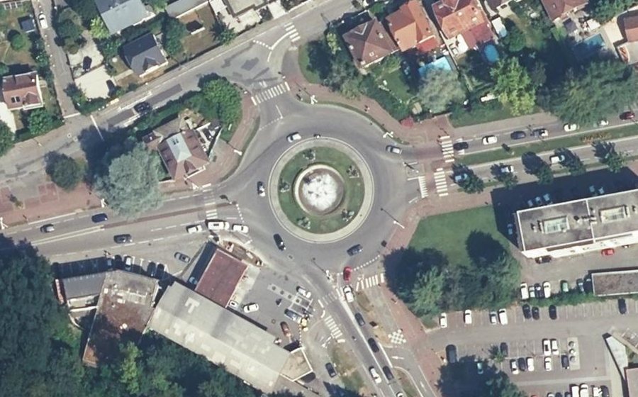 Vue aérienne du Carrefour Lamartine