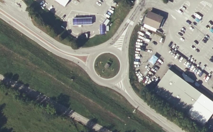 Vue aérienne du Rue du Canal