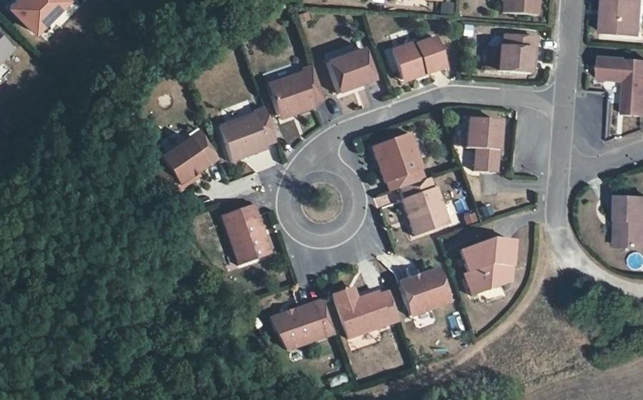 Vue aérienne du Rue Hélène Akar