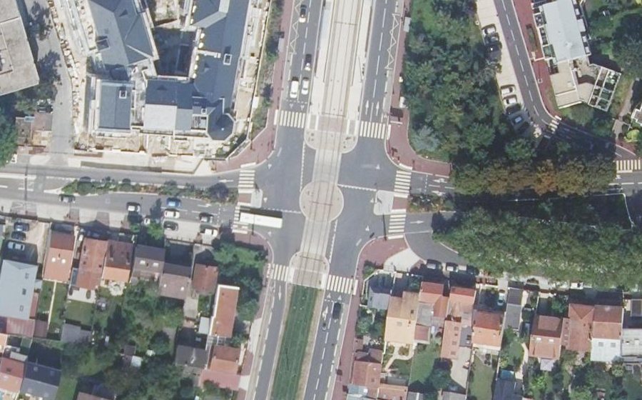 Vue aérienne du Avenue Paul Langevin