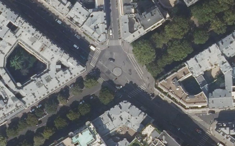 Vue aérienne du Place du Général Brocard
