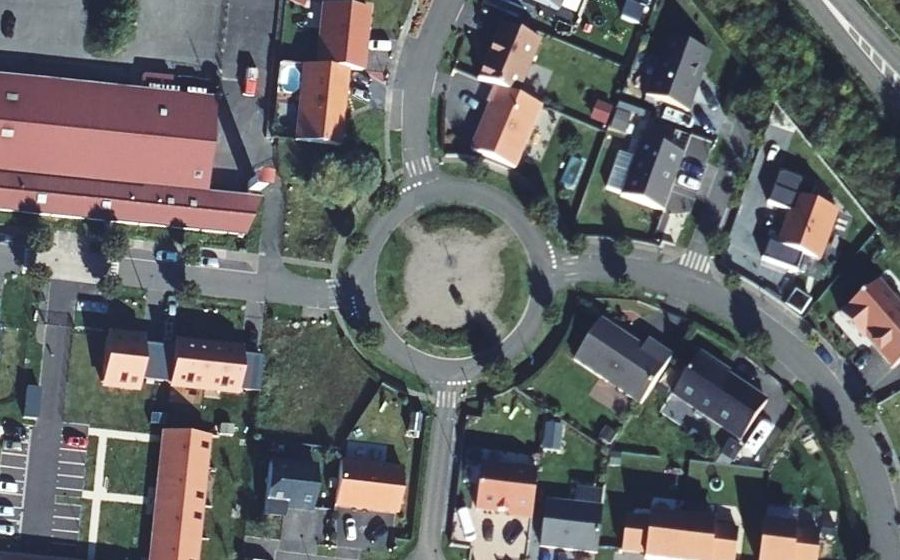 Vue aérienne du Rue Janina