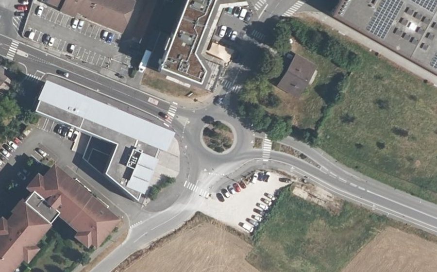 Vue aérienne du Rond-Point de Malivert
