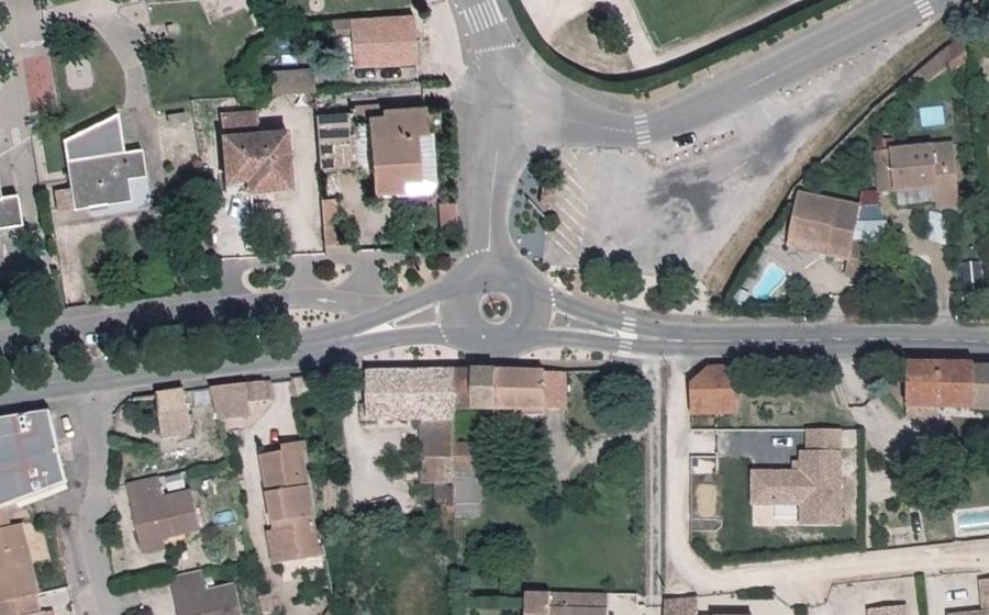 Vue aérienne du Avenue Général de Gaulle