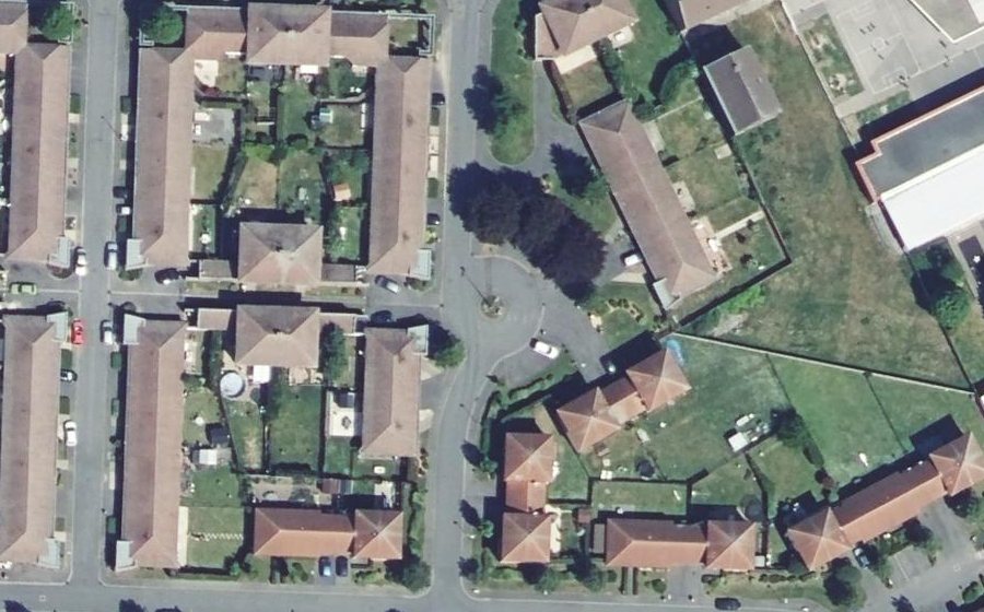 Vue aérienne du Rue Pierre Bachelet