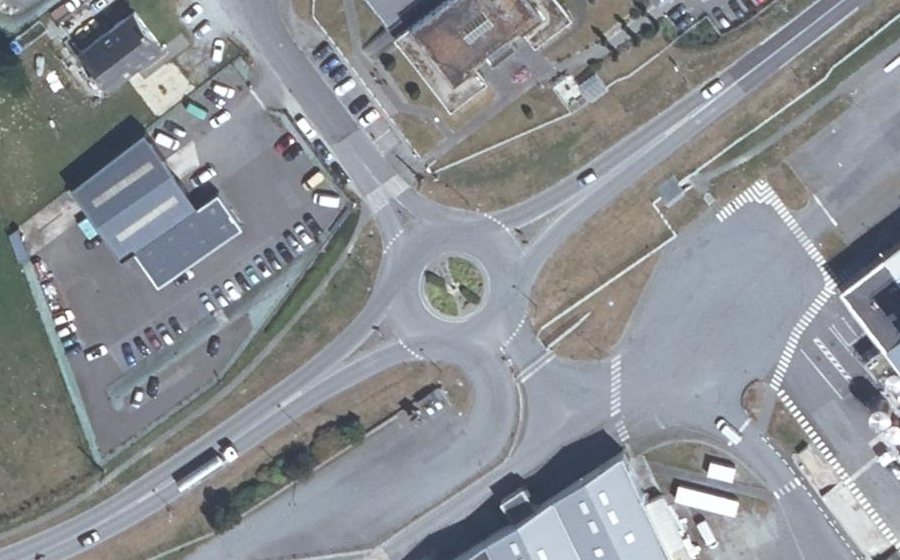 Vue aérienne du Rond-Point de Bellevue