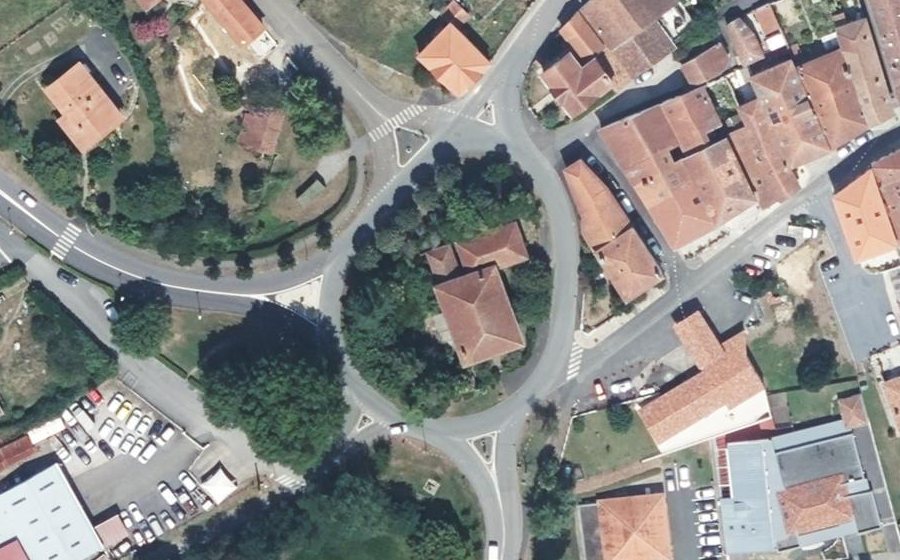 Vue aérienne du Rue d'Olibas