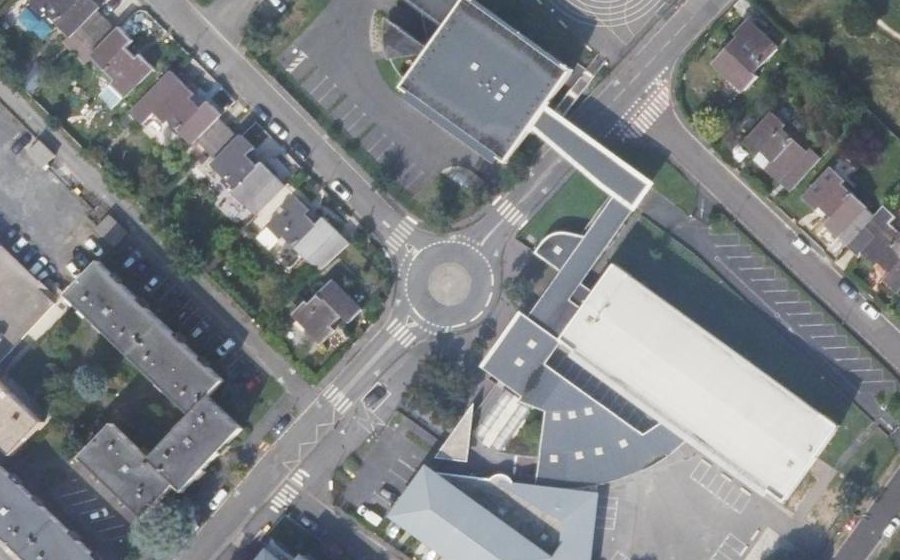 Vue aérienne du Rue du Mauregard