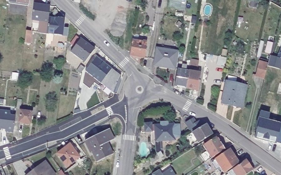Vue aérienne du Rue de la Fontaine