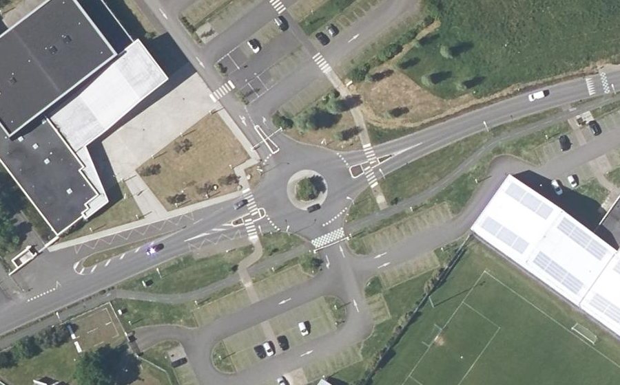 Vue aérienne du Rue du Stade