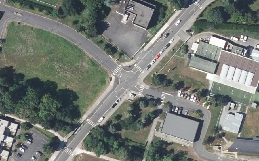 Vue aérienne du Avenue de Buros