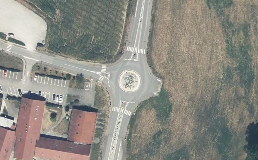 Vue aérienne du Route de Frangy