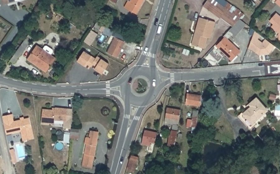 Vue aérienne du Route des Sables-d'Olonne