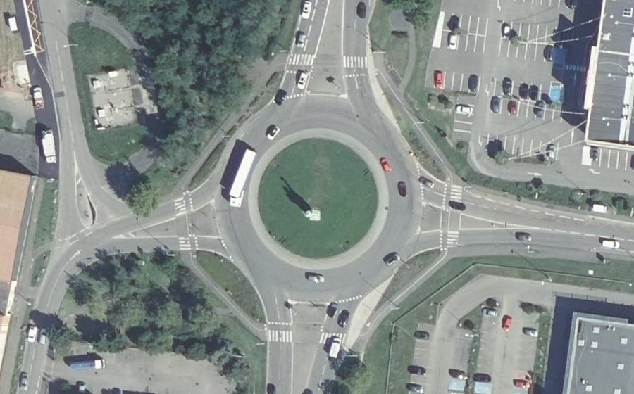 Vue aérienne du Rond-Point Liberté