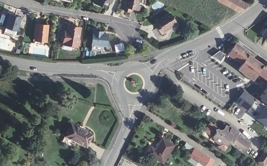 Vue aérienne du Grand'Rue