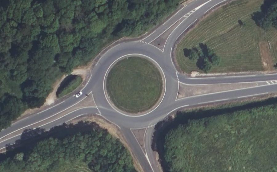 Vue aérienne du Rond-point anonyme n°75091003