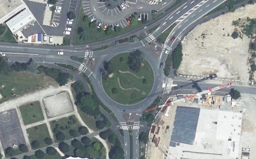 Vue aérienne du Boulevard Maréchal Lannes
