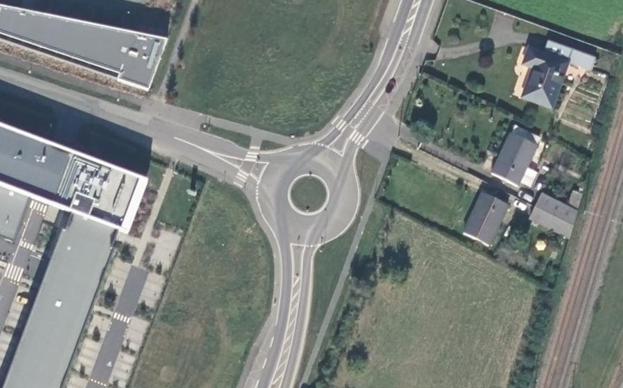 Vue aérienne du Rue de Rennes