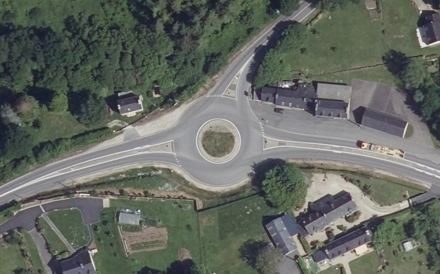 Vue aérienne du Giratoire de Kerilin