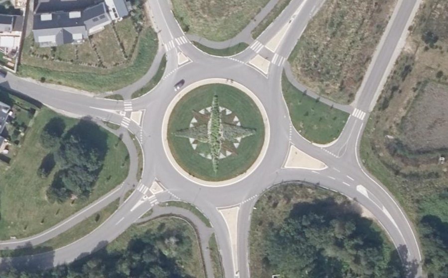 Vue aérienne du Giratoire de Kerrouarch