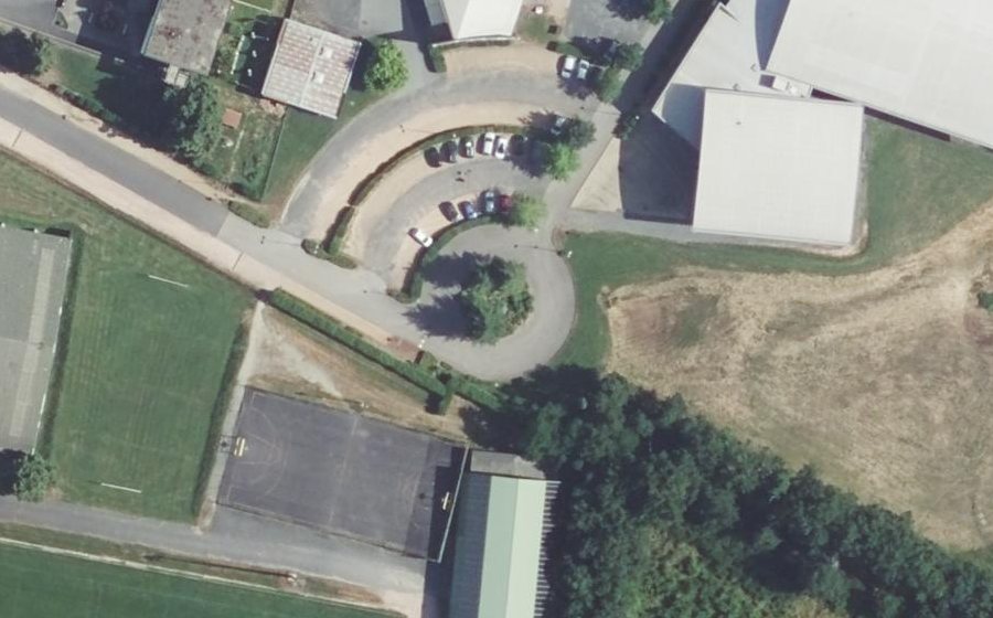 Vue aérienne du Allée des Sports