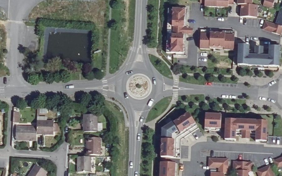 Vue aérienne du Rue Aristide Briand
