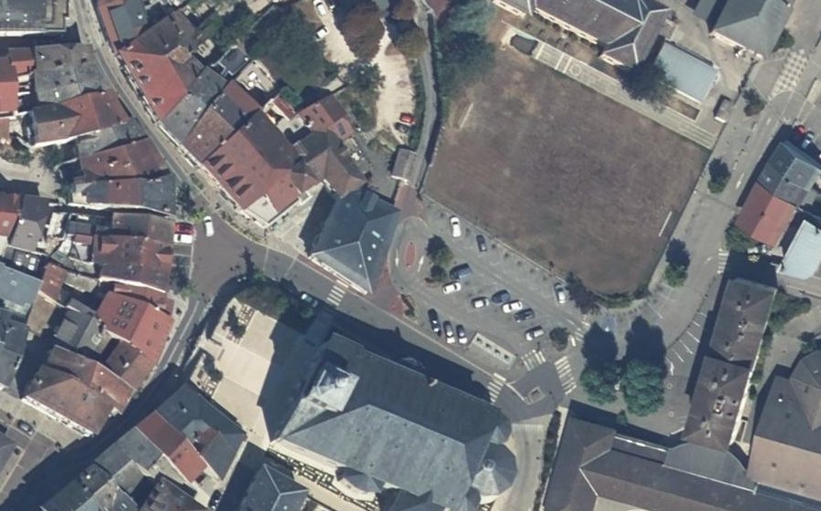 Vue aérienne du Rue du Collège