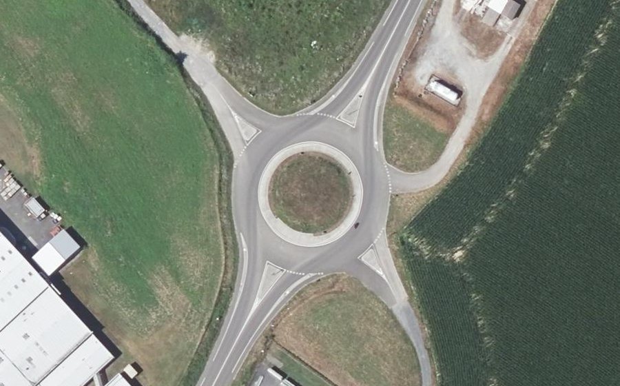 Vue aérienne du Route de Lescar