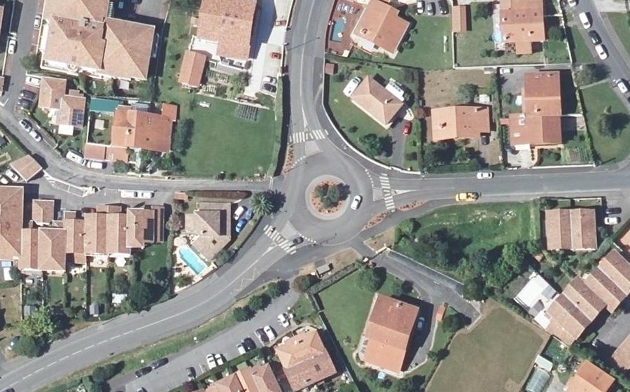 Vue aérienne du Boulevard de l'Empereur