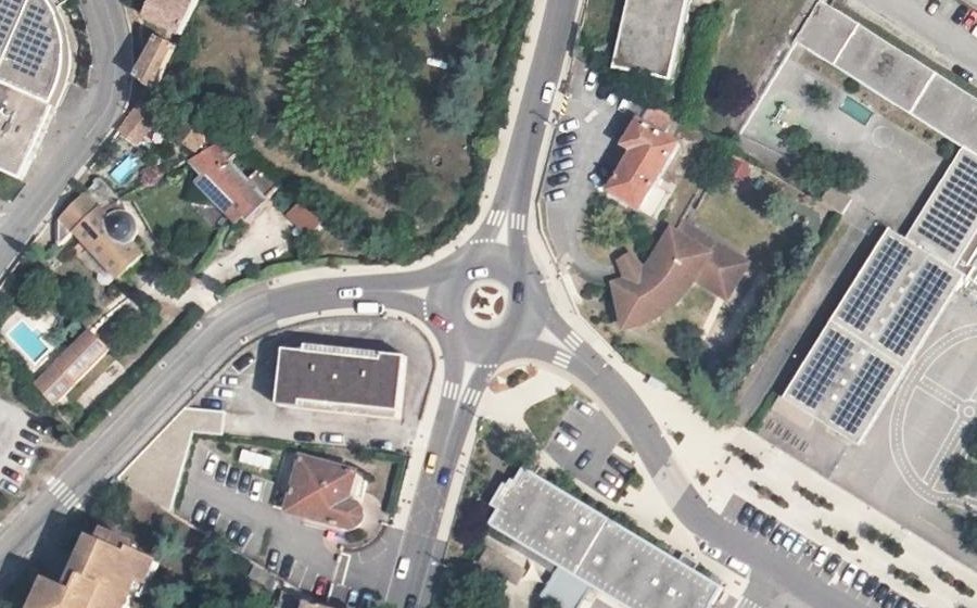 Vue aérienne du Avenue de Chomérac