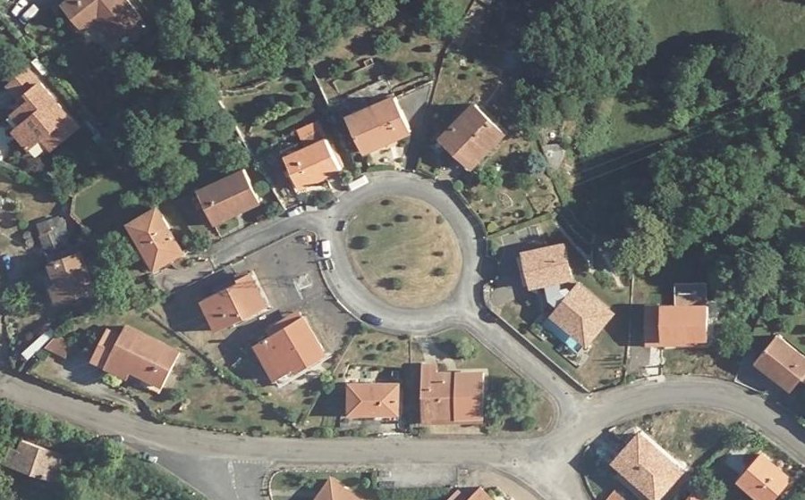 Vue aérienne du Chemin du Pays des Demoiselles