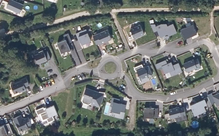 Vue aérienne du Rue du Malèze