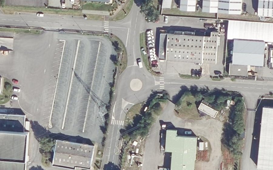 Vue aérienne du Rond-point anonyme n°759414268