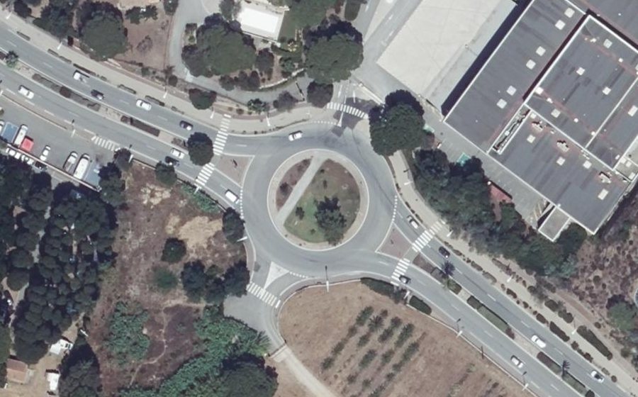 Vue aérienne du Rond-Point du Quilladou