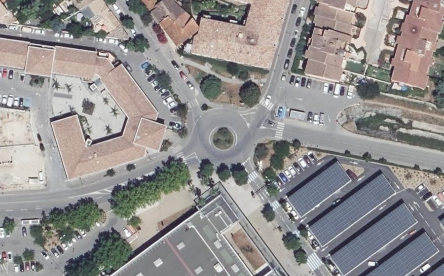 Vue aérienne du Rond-Point Jean-Pierre de Kock