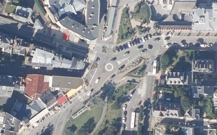 Vue aérienne de la Place du Maréchal Joffre