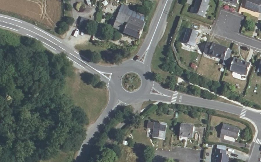 Vue aérienne du Giratoire de Ville Neuve