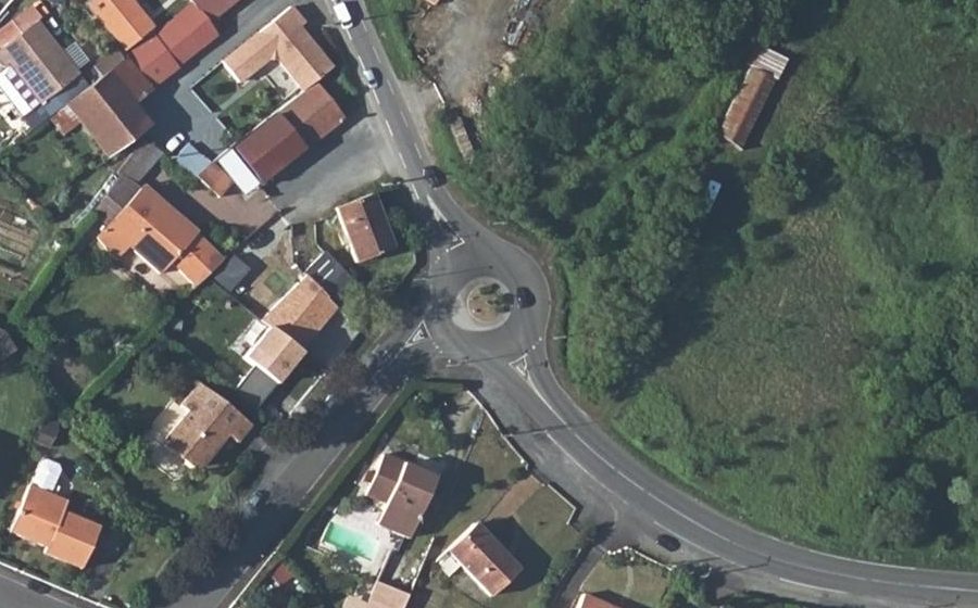 Vue aérienne du Giratoire de l'Île Chaland