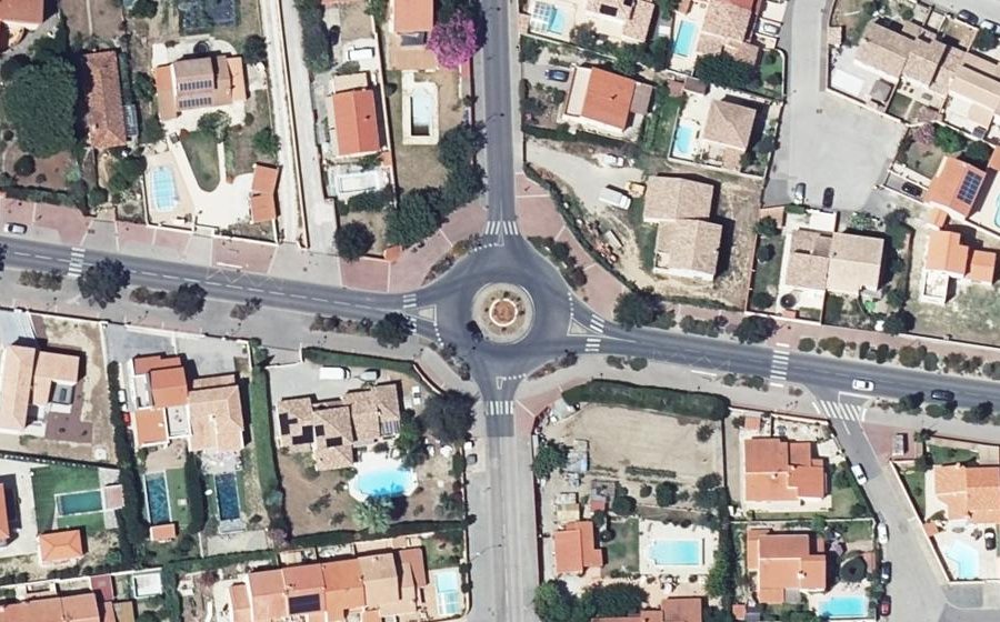 Vue aérienne du Giratoire de la Catalanité