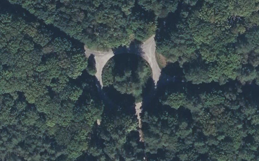 Vue aérienne du Carrefour de Placis-Vert