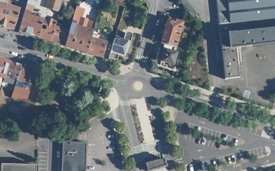Vue aérienne du Place Saint-Paul