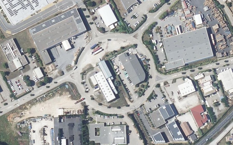 Vue aérienne du Rond-Point de l'Aéropole