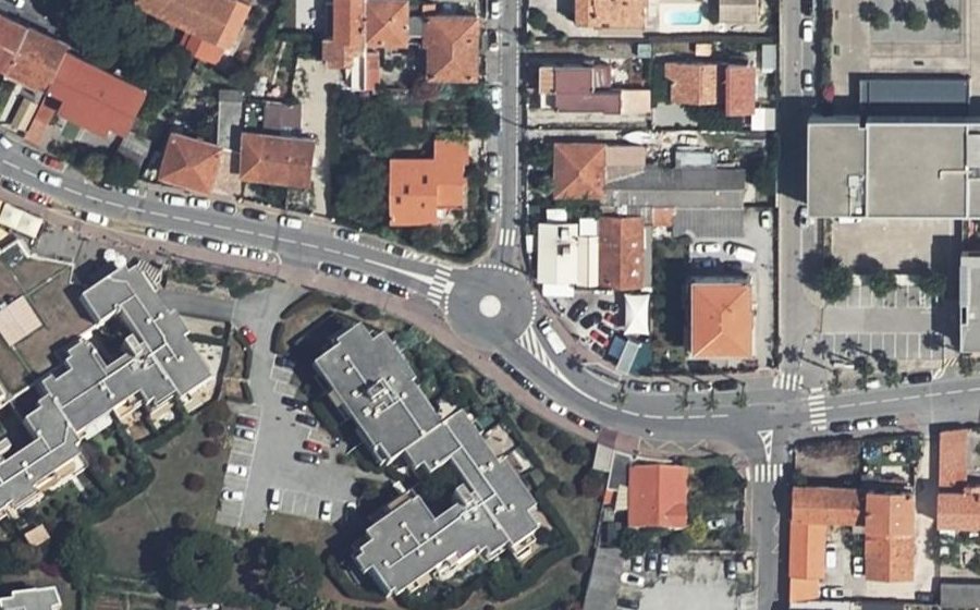 Vue aérienne du Rond-Point Beau Rivage