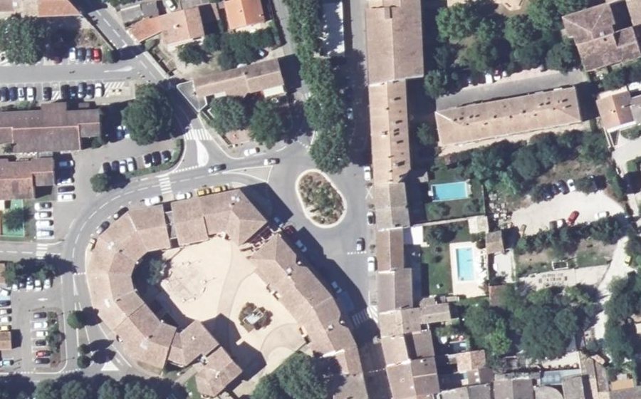 Vue aérienne du Place de la Croix