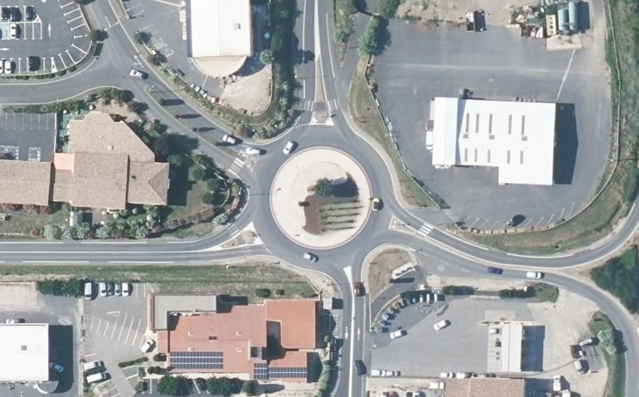 Vue aérienne du Giratoire d'Alcarràz