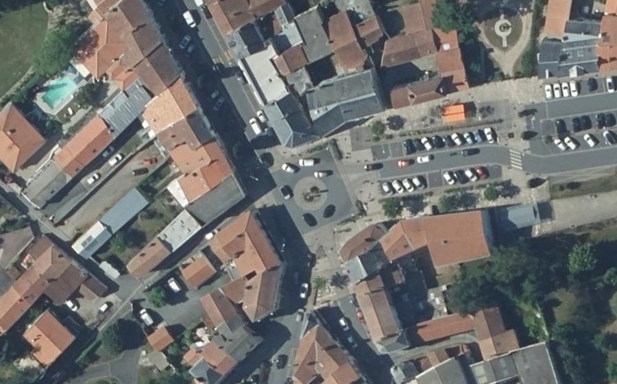 Vue aérienne du Carrefour de l'Europe